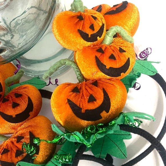 Halloween Pumpkin Head head bands. Set of 5 total - Picture 6 of 7